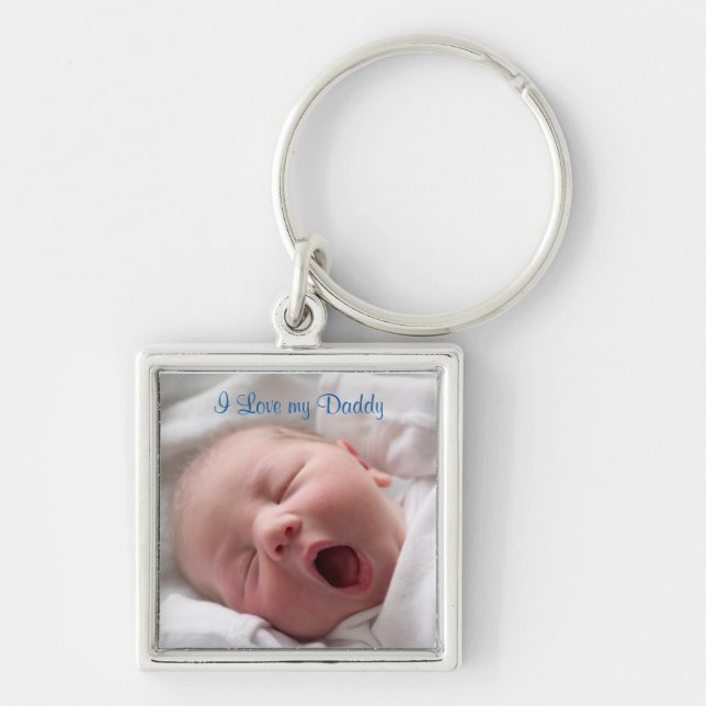 Father's Day, Birthday, Photo Keychain (Front)