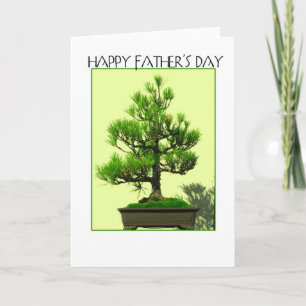 Father's day bonsai card