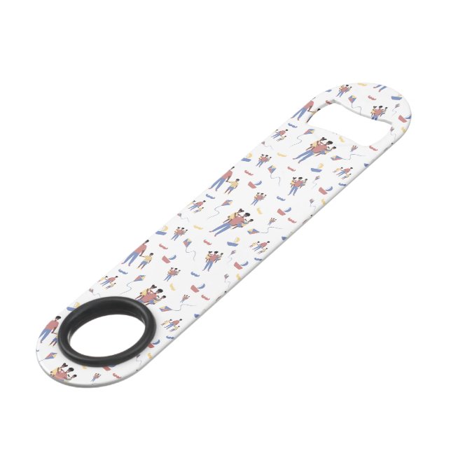 Father's Day Bottle Opener Bar Key (Front Angled)