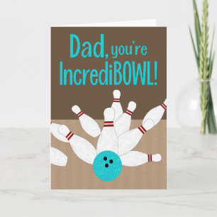 Fathers Day Bowling Card