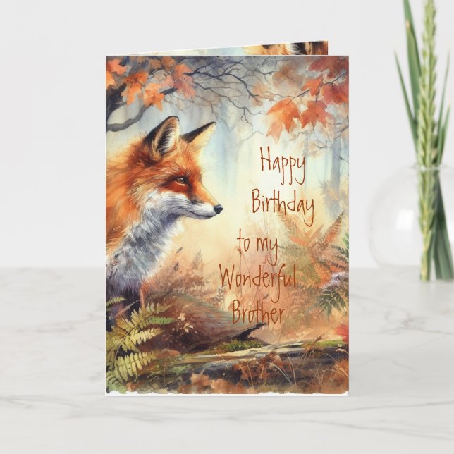 Father's Day Brother Proud of Animal Nature Card (Front)