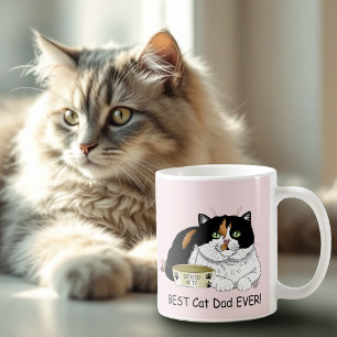 Father's Day Calico cat Coffee Mug
