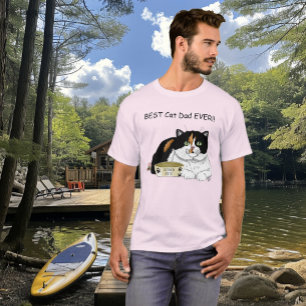 Father's Day Calico Cat T-Shirt