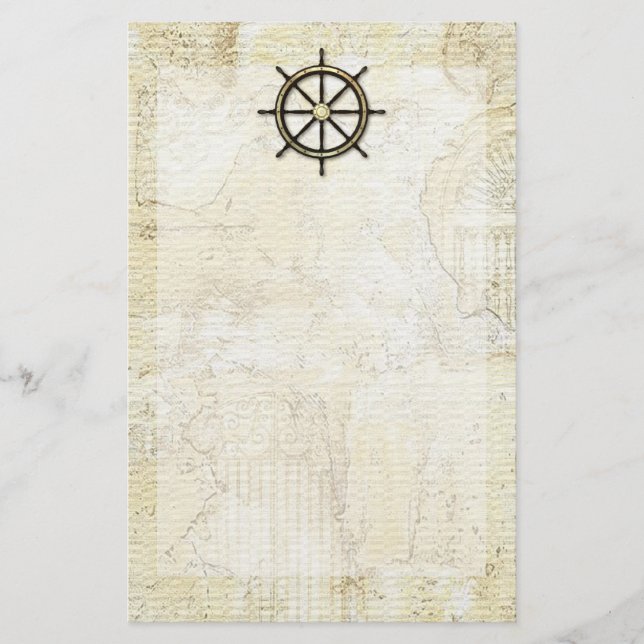 Fathers Day - Captains Wheel Stationery (Front)