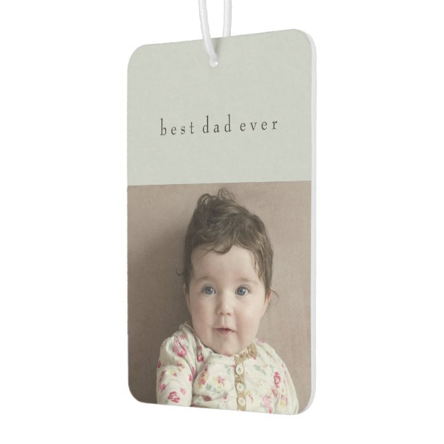 Father's Day Car Decorations 2 Photos Custom Name Air Freshener (Left)