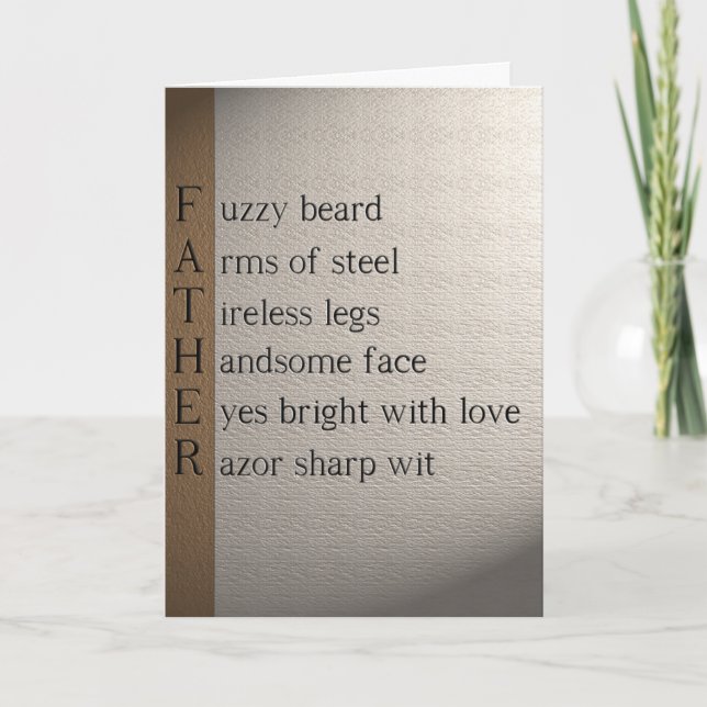 FATHERS DAY CARD (Front)