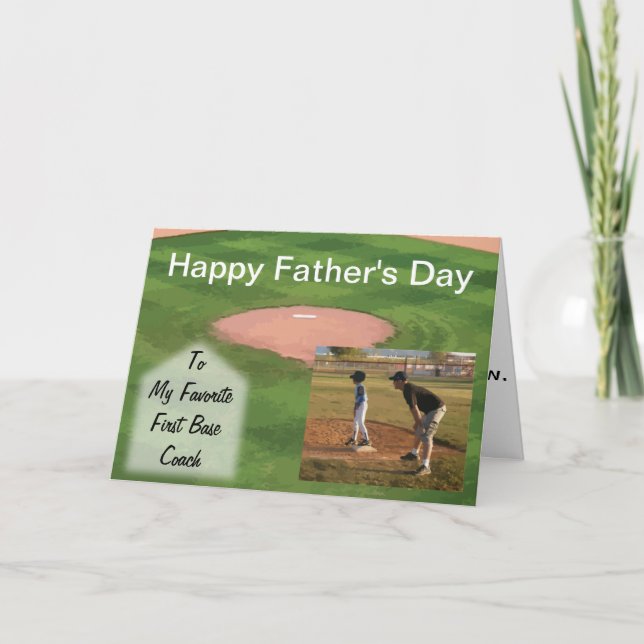 Father's Day Card Baseball Theme (Front)