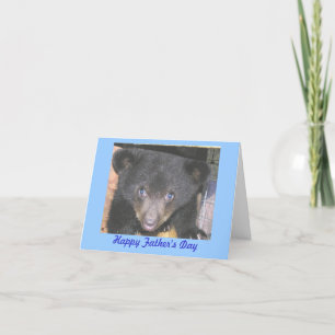 Father's Day Card - Bear Cub Close-Up