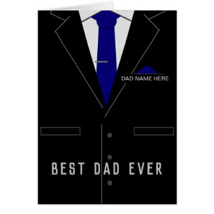 Father's Day Card - Best DAD Ever - Personalized
