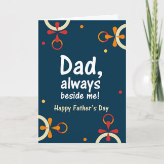 Father's Day Card Design: Geometric Floral