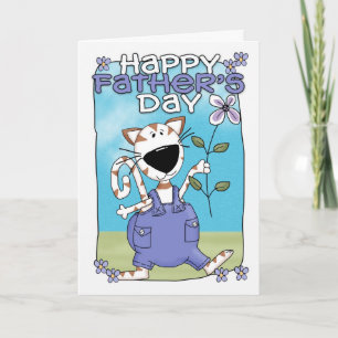 Father's Day Card - Father's Day Card - Cat With F