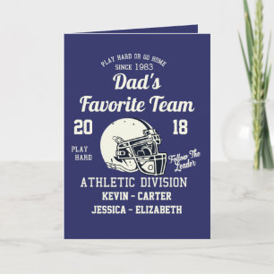 Father's Day Card Football Sport Dad