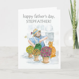 Father's Day Card for a Stepfather - Gardener