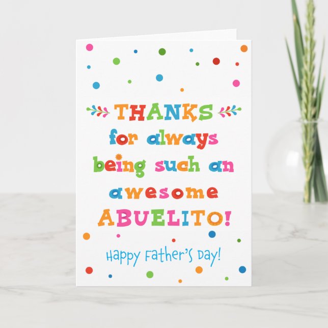 Father's Day Card for Abuelito (Front)