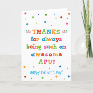 Father's Day Card for Apu