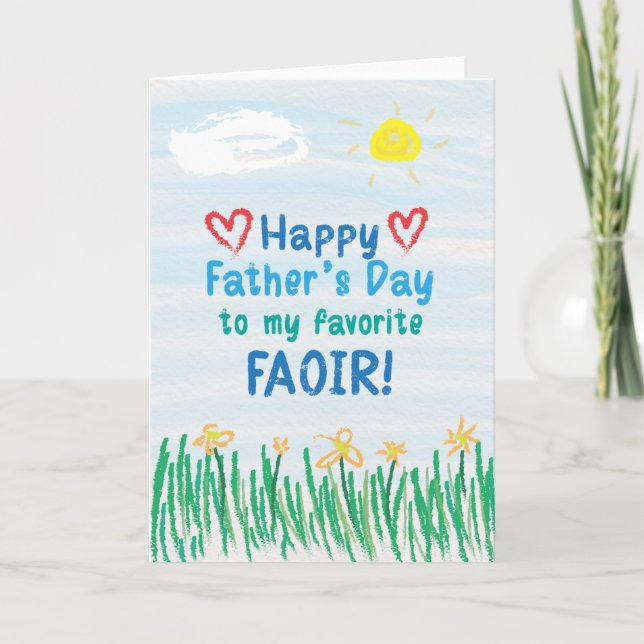 Father's Day Card for Faoir (Front)