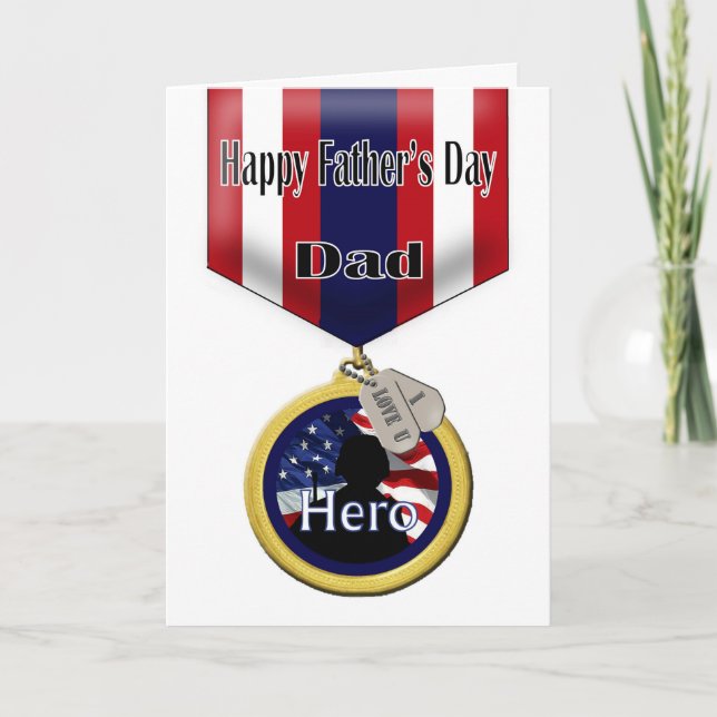 Father's Day Card for Military Dad (Front)