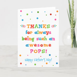 Father's Day Card for Pops