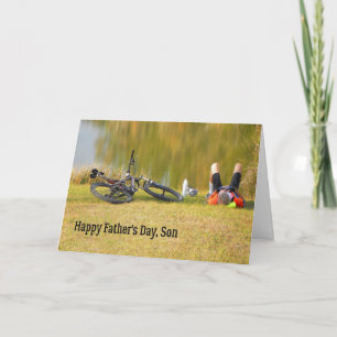 Father's Day Card for Son with Bicycle