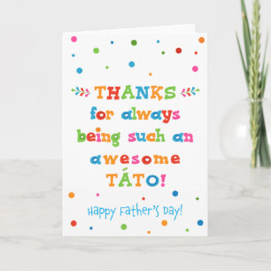 Father's Day Card for Táto