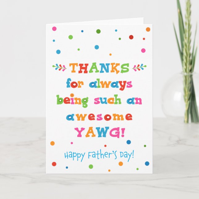 Father's Day Card for Yawg (Front)