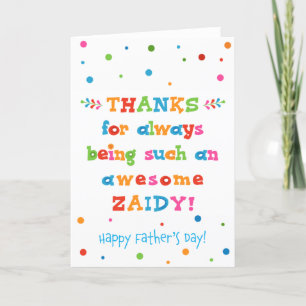 Father's Day Card for Zaidy