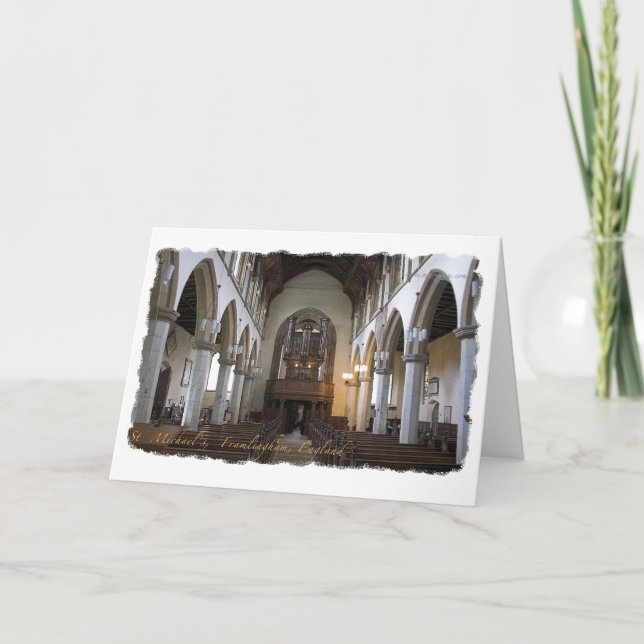 Father's Day Card - Framlingham church (Front)