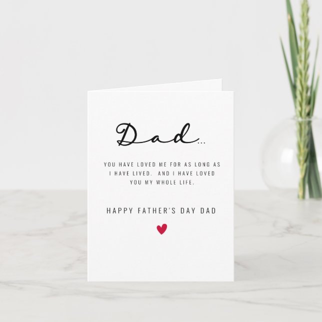 Father's Day card from Child (Front)