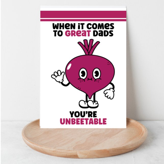 Father's Day card funny dad joke pun unbeetable (Creator Uploaded)
