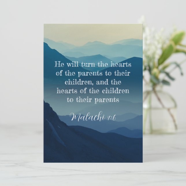 Father's Day Card - Religious - Christian - Bible (Standing Front)