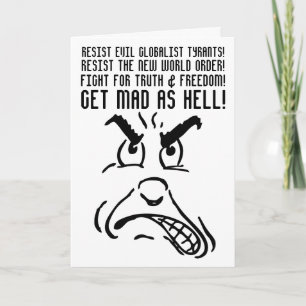 FATHER'S DAY CARD, RESIST THE NEW WORLD ORDER CARD