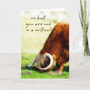 Father's Day Card - Scottish Longhorn Bull