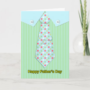 Father's Day Card Shirt And Tie