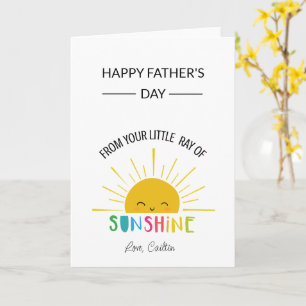 Father's day card sunshine