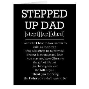 Father's Day Card to Step Dad Stepped Up Dad