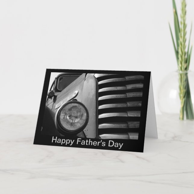 Father's Day card with Antique Car (Front)