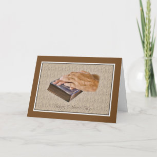 Father's Day Card with Bible and Hands