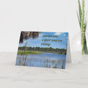 Father's Day Card with Fishing Pond