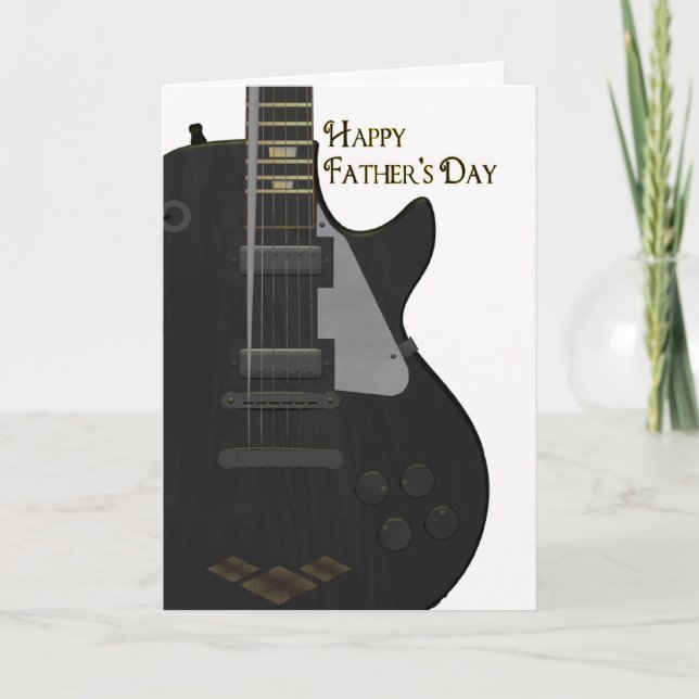 Father's Day Card With Guitar (Front)
