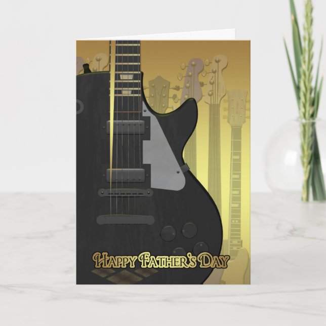 Father's Day Card With Guitar (Front)