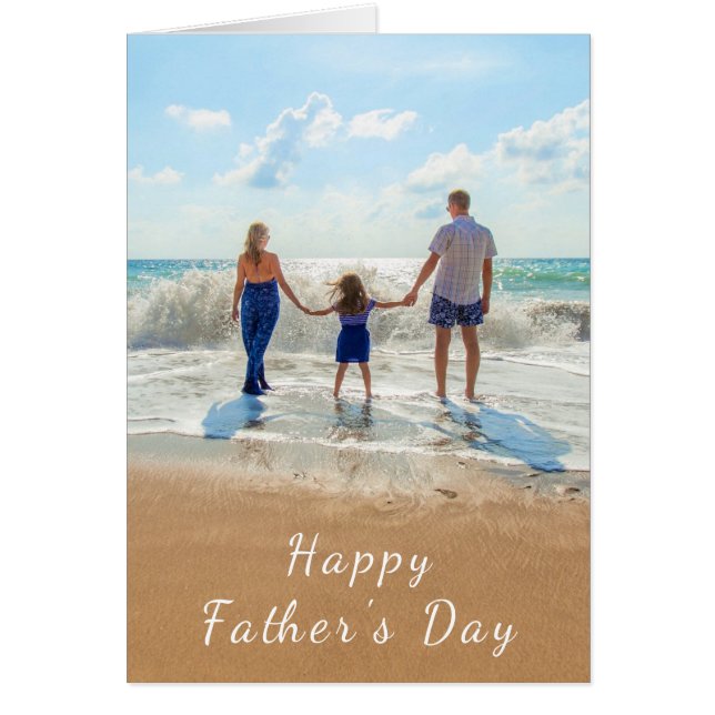 Father's Day Card with Your Photos and Text (Front)