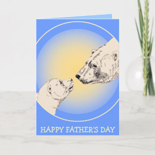 Father's Day Cards Polar Bear Greeting Card