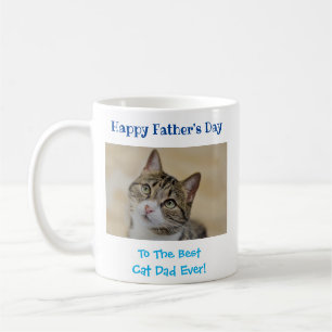 Father's Day Cat Dad World's Best Ever Pet Photo Coffee Mug