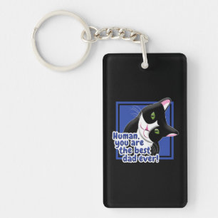 Father's Day Cat Keychain