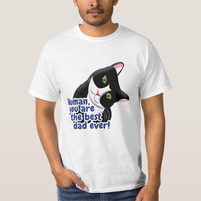Father's Day Cat T-Shirt (Front)