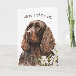 Father's Day Chocolate Cocker Spaniel  Card