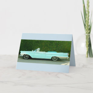 FATHER'S DAY CLASSIC POWDER BLUE CAR BIRTHDAY CARD