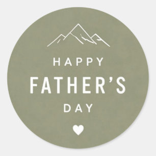 Father's Day Classic Round Sticker