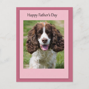 Father's Day Cocker Spaniel Dog Postcard