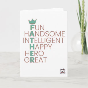 Father's Day - Crossword Design Card